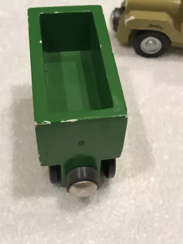 John Deer Farm Truck Hometime Wooden Roadway Cart Green John Deer