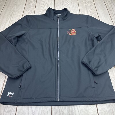 Men's Helly Hansen Work Wear Softshell Black Jacket 74020 Size XL