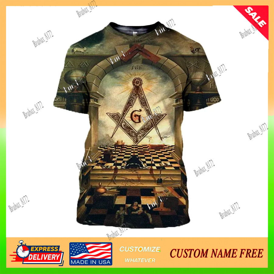 G Freemasonry Mason Grand Lodge Shirt 3D Over Print All S-5XL