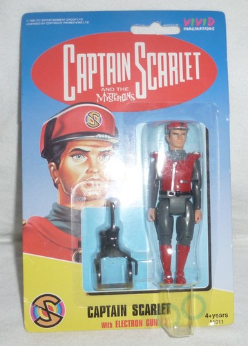 Captain Scarlet 3 3/4" action figure Captain Scarlet 1993 Gerry Anderson MOC