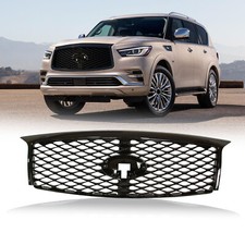 Front Bumper Grille Grill Assembly For 2015-2017 Infiniti Qx80 Wcamera Option