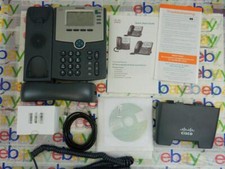 Cisco SPA514G 4 Line IP POE Desktop Office Phone Original Box and Power Supply