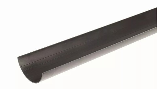 BLACK Round Line Gutter System KAYFLOW 114mm UPVC Rainwater diverter - Picture 3 of 26
