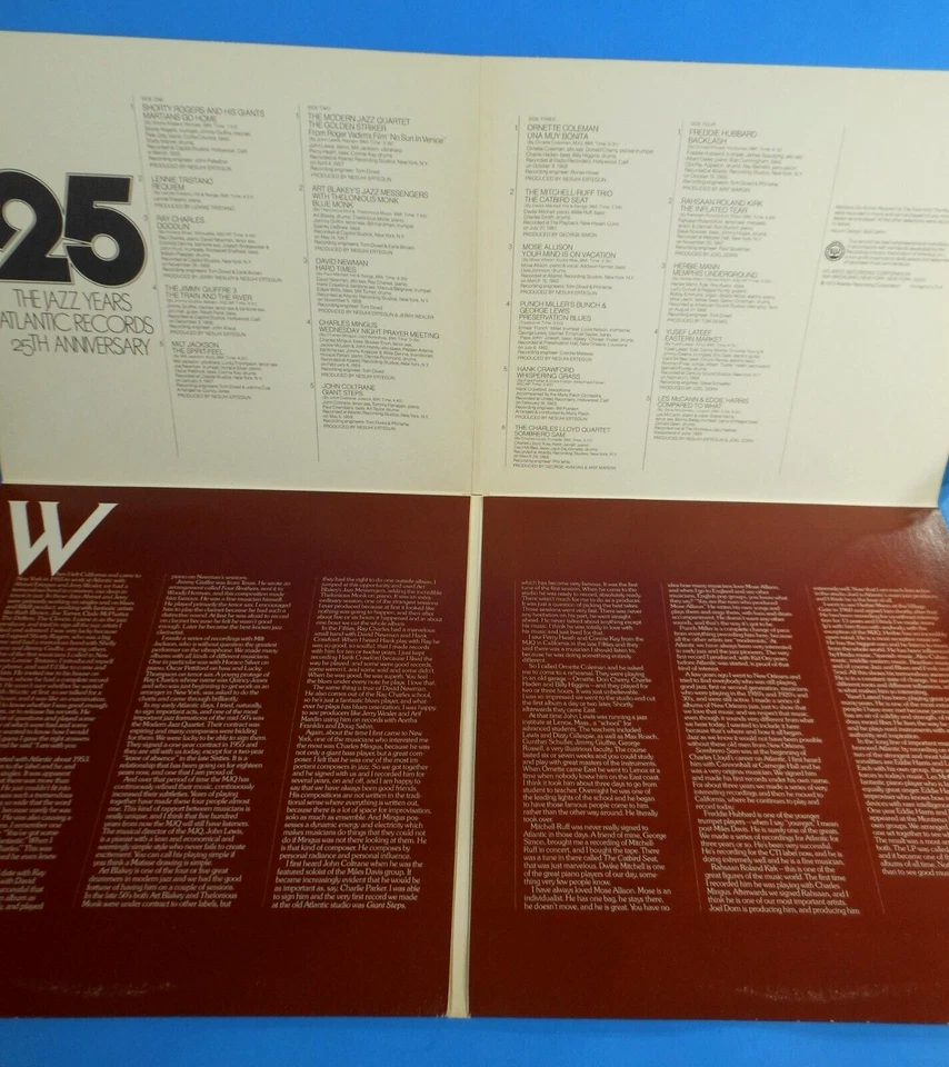 THE JAZZ YEARS 1948-1973 ATLANTIC RECORDS 25TH 1973 GREAT CONDITION VG++/VG+!!A - Image 4 of 4