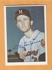 Ty Cline Milwaukee Braves AUTO Signed 1978 TCMA Clemson Tigers 1L