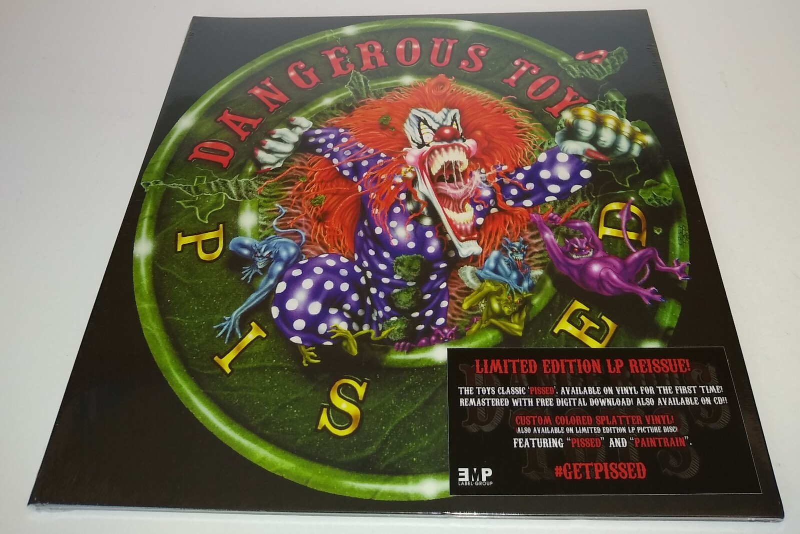Dangerous Toys Pissed LP Colored Splatter Vinyl 2017 EMP Label Group