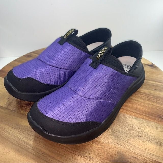 Scarpe slip on Keen uomo viola nere simili a Hoodcamp taglia 9 nuove