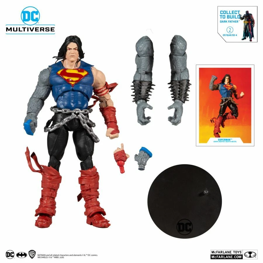 Figura BAF Padre Oscuro DC Multiverse Superman Wave 4 Dark Nights Death Metal Foto 4 de 4
