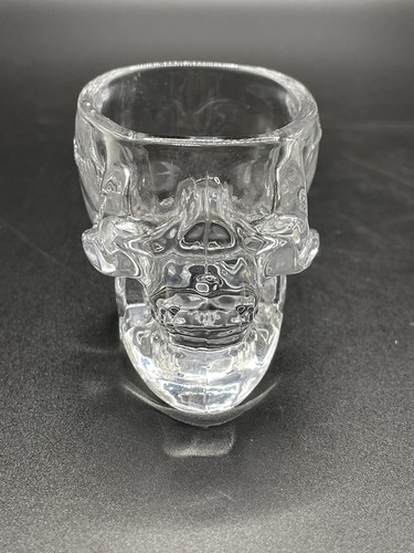 2 pièces de vodka tête de cristal - 1 oz lunettes Skull Shot - Neuf - Photo 3/7