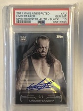 2021 WWE undisputed Undertaker Black autograph  /5 psa 10 Pop 1 🔥 🔥
