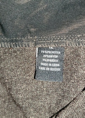 Women's Brown Briggs pants polyester blend pull on/up pants size 12 - Picture 7 of 10