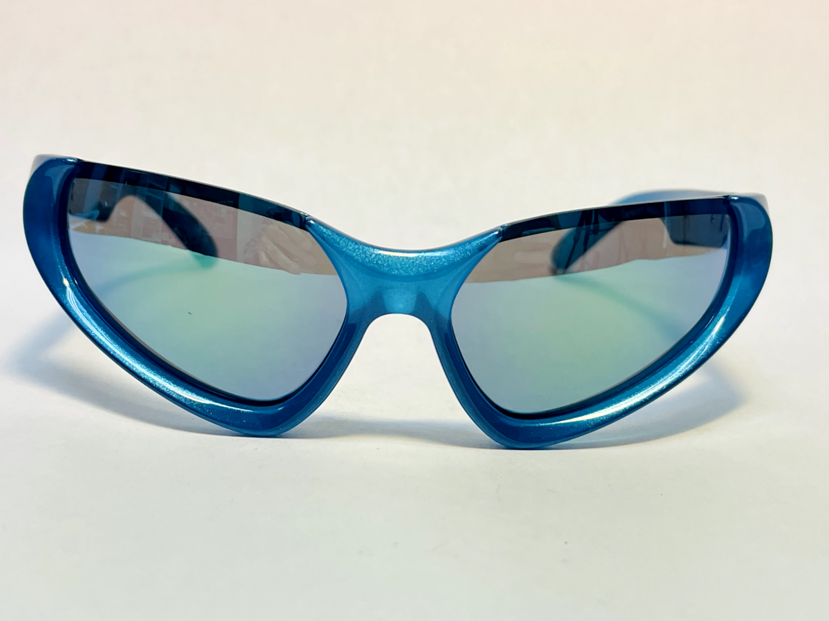 BALENCIAGA XPANDER CAT 0202 Blue Glitter Mirror Unisex Mask