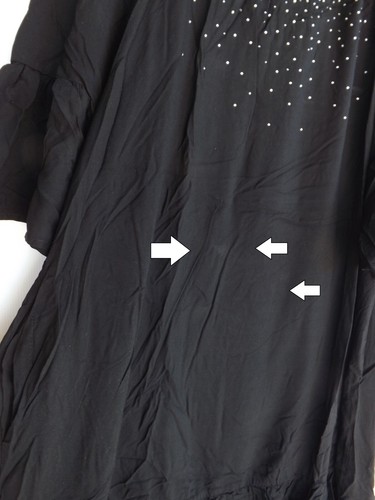 Autograph Dress 18 Womens Black Frill Ruffle Sleeve Elastic Neck Gems - Picture 7 of 10