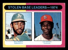 1975 Topps Baseball #309 Stolen Base Leaders Brock GD