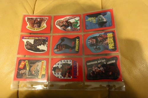 FRIGHT FLICKS 1988 TOPPS COMPLETE SET 90 TRADING CARDS + 11 STICKERS MANY FILMS - Foto 21 di 22