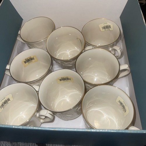 Eight Lenox Fruits Of Life Coffee Tea Mug Bone China Grapes 24K Gold Trim w/ Box - Bild 14 von 14