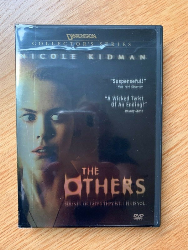 "THE OTHERS" DVD- LARGE PRINT LABEL ON DVD CASE END -STARRING NICOLE KIDMAN