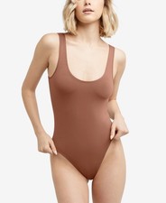 Maidenform Smoothing Seamless Bodysuit Lightweight Built in Bra sz M 