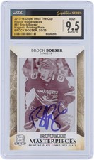 Brock Boeser Canucks Signed 2017-18 Upper Deck #92 #1/1 CGC 9.5/10 Rookie Card. rookie card picture