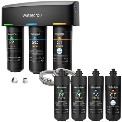 #ad Waterdrop TSA 3 Stage Under Sink Water FilterDirect Connect to Faucet Bundle $189.99