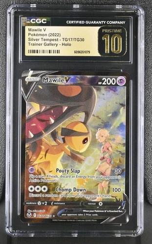 Mawile V TG17/TG30 - Pokémon Silver Tempest Trainer Gallery CGC 10 Pristine