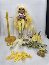Rainbow High Sunny Madison Yellow Fashion Doll With Stand Extra Outfits Shoes