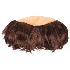 Monk Wig Bald Cap Prop Wig for Halloween Party Cosplay Adults