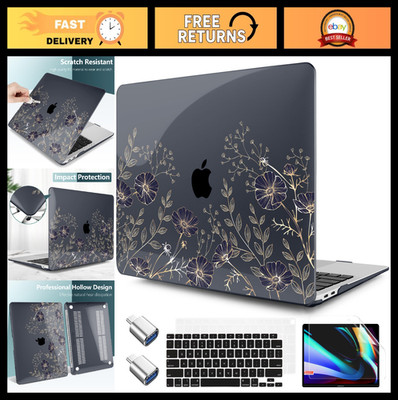MacBook Air 13.3'' Hard Shell Case 2021-2018, Touch ID, Keyboard Cover, Type C Ad