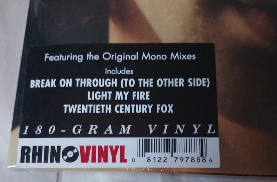 NEW The Doors Lp s/t Vinyl Rhino Mono 180g Mono Mix jim morrison light my fire - Image 2 of 4