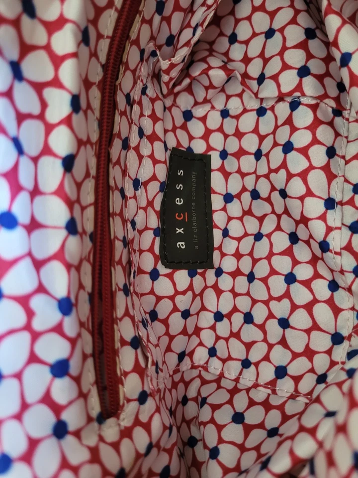 Bolso de Mano BOHO AXCESS Liz Claiborne Años 90 Y2K Marrón y Amarillo Mostaza de Colección Foto 3 de 4