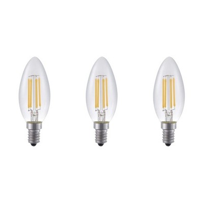 SPL E14 LED Filamentlampe C35 4W 2500K Extra Warmweiß Dimmbar 3 Stück