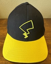 New Pok mon Pikachu Thunderbolt Tail Hat Cap 3d Logo SnapBack Adjustable