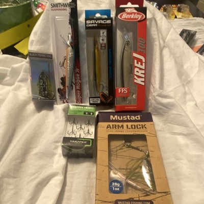Berkley KREJ 100 Smithwick Super Rogue Jr Savage Sandeel Mustad lot of lures 