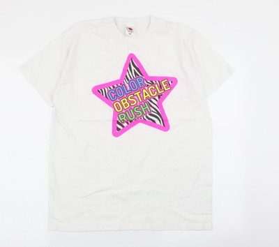 fruit the loom Damen Basic T-Shirt weiß Größe M