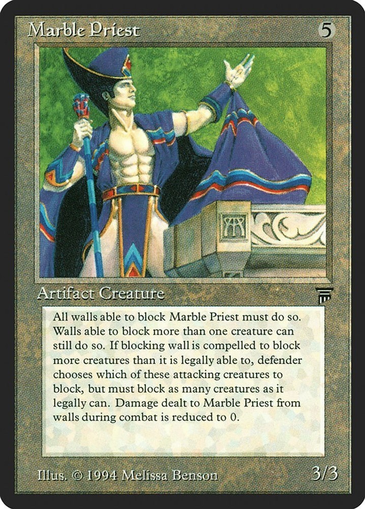 Marble Priest #286 (NM) Legends (LEG) MTG