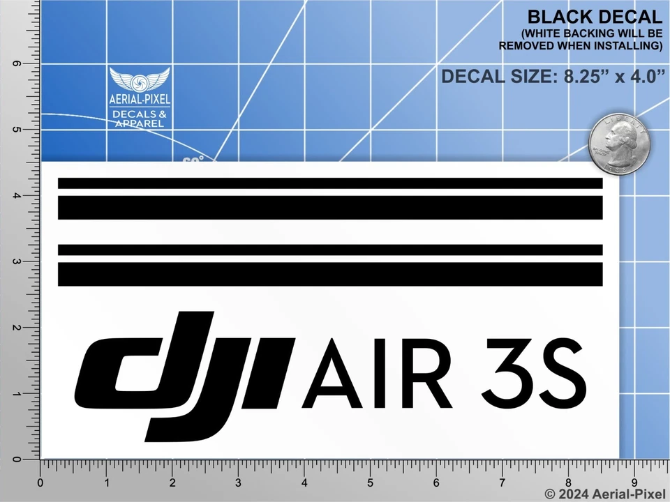 DJI Air 3S Drone Case Decal  for Nanuk Pelican GoProfessional GPC & More - Image 2 of 3