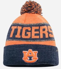 Top of the World Men's Auburn University Fashion Knit Cuffed Beanie with Pom NWT