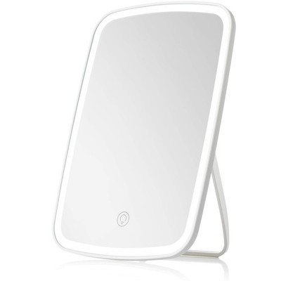 NEZZOE Wiederaufladbarer LED Schminkspiegel für 23,8L x 16,8B cm, 24x17cm - Weiß 