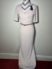 Adrianna Papell Metallic Gold Gown