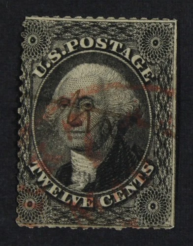 CKStamps: US Stamps Collection Scott#36 12c Washington Used CV$350