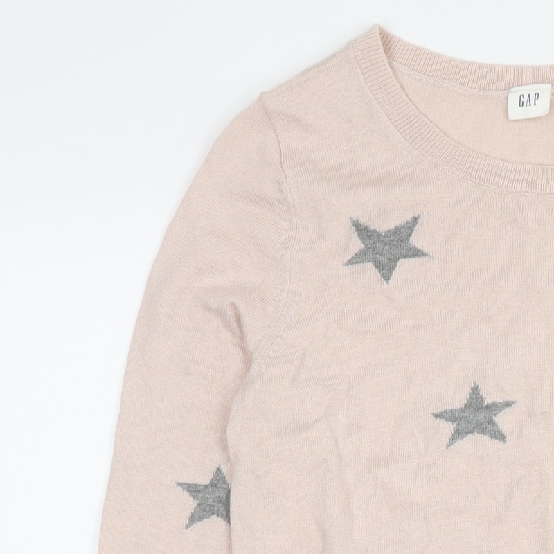 GAP Women's Pink Star Pattern Pullover Jumper XS - image 8