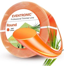 Eventronic Pro Trimmer Line Weed Eater Round String .095 2.4mm Nylon Orange NEW