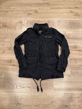 Ralph Lauren Denim & Supply Jacket Military M-65 USA Flag Graphite Women’s XS