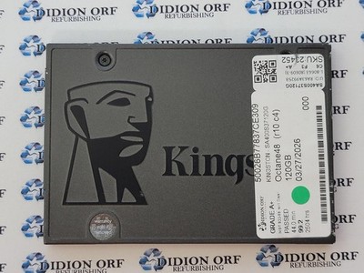 KINGSTON 120GB 2.5'' SATA SSD SA400S37120G, Grade A+, SKU 23452