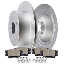 Scitoo Brake Kit Rear Brake Rotors And Ceramic Brake Pads Fit For 2013-2017 For