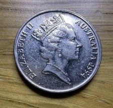 1994 Australia Queen Elizabeth II 5 Five Cents In Circulated Condition