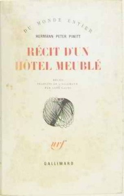 Geschichte eines möblierten Hotels | Piwitt Peter Hermann | Guter Zustand