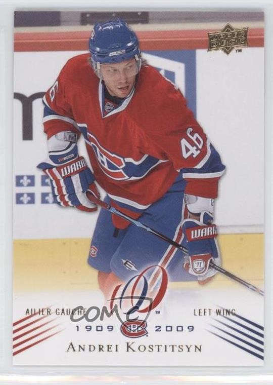 2008-09 Upper Deck Montreal Canadiens Centennial Set Andrei Kostitsyn #172 0f8