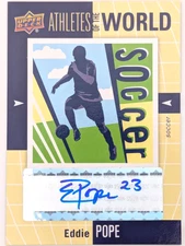 2011 Upper Deck World of Sports Athletes of the World EDDIE POPE #AW-EP (AU)