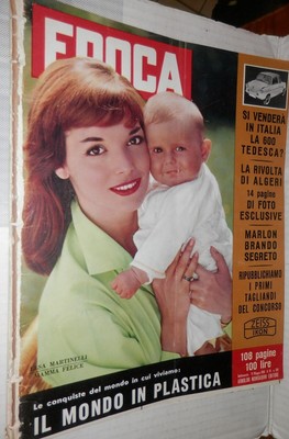 EPOCHE 25. Mai 1958 Elsa Martinelli Algier Lager di Sandbostel Marlon Brando di